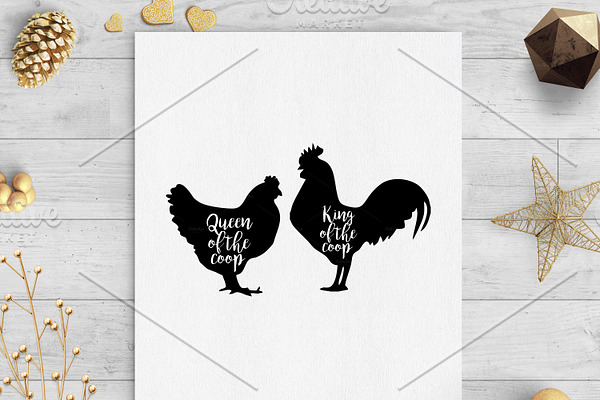 king and queen of the coop png svg
