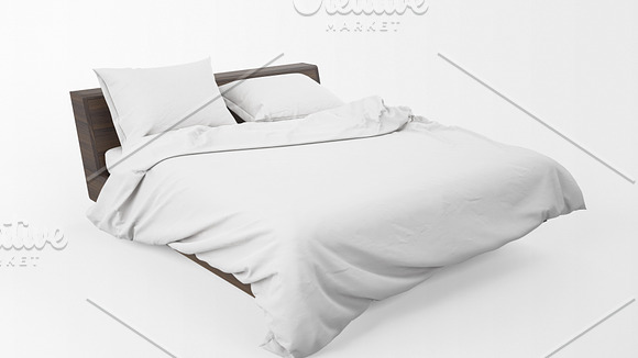 Linen Bedding Mockup Set in Product Mockups - product preview 7