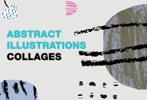 ABSTRACT COLLAGES in Illustrations - product preview 8