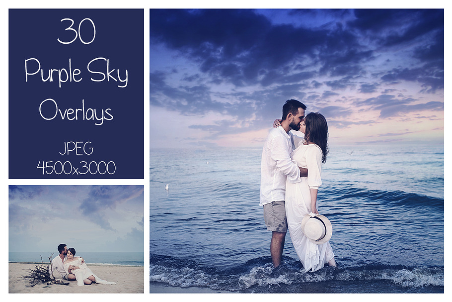 30 Purple Sky Overlays in Textures - product preview 8