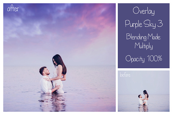 30 Purple Sky Overlays in Textures - product preview 2