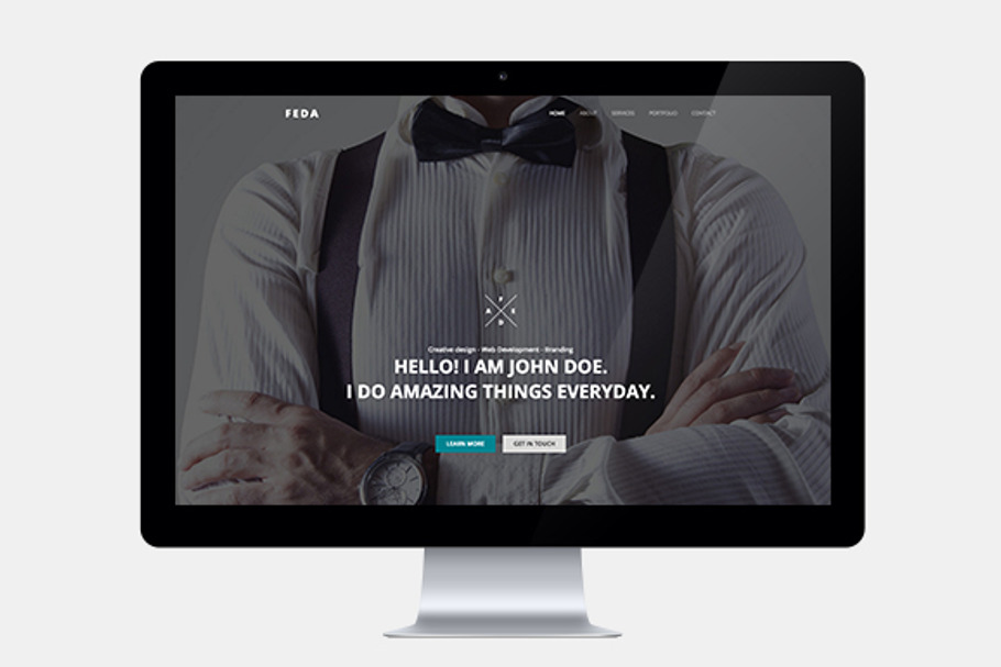 Web Designer One Page Template in HTML/CSS Themes - product preview 8