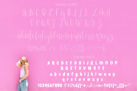 Malina Font Duo in Script Fonts - product preview 5