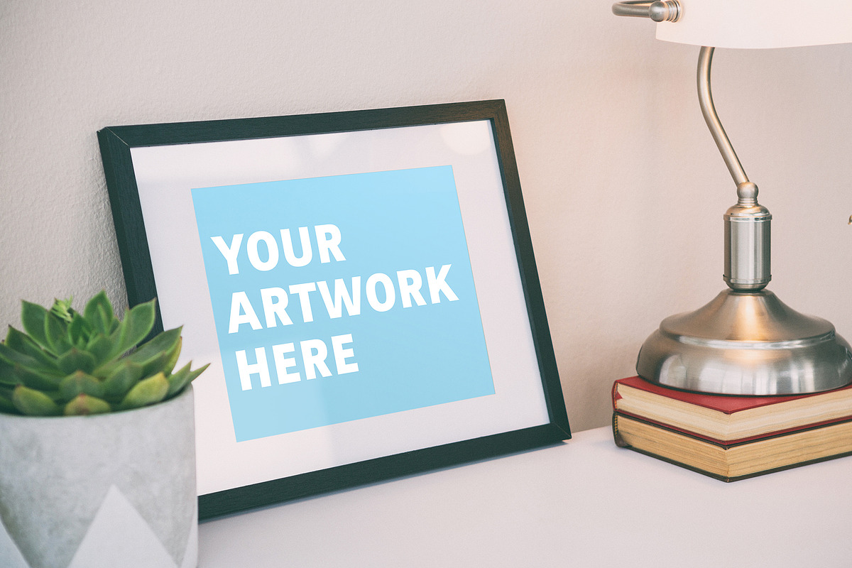 Framed Picture On Desk Mockup in Templates - product preview 8
