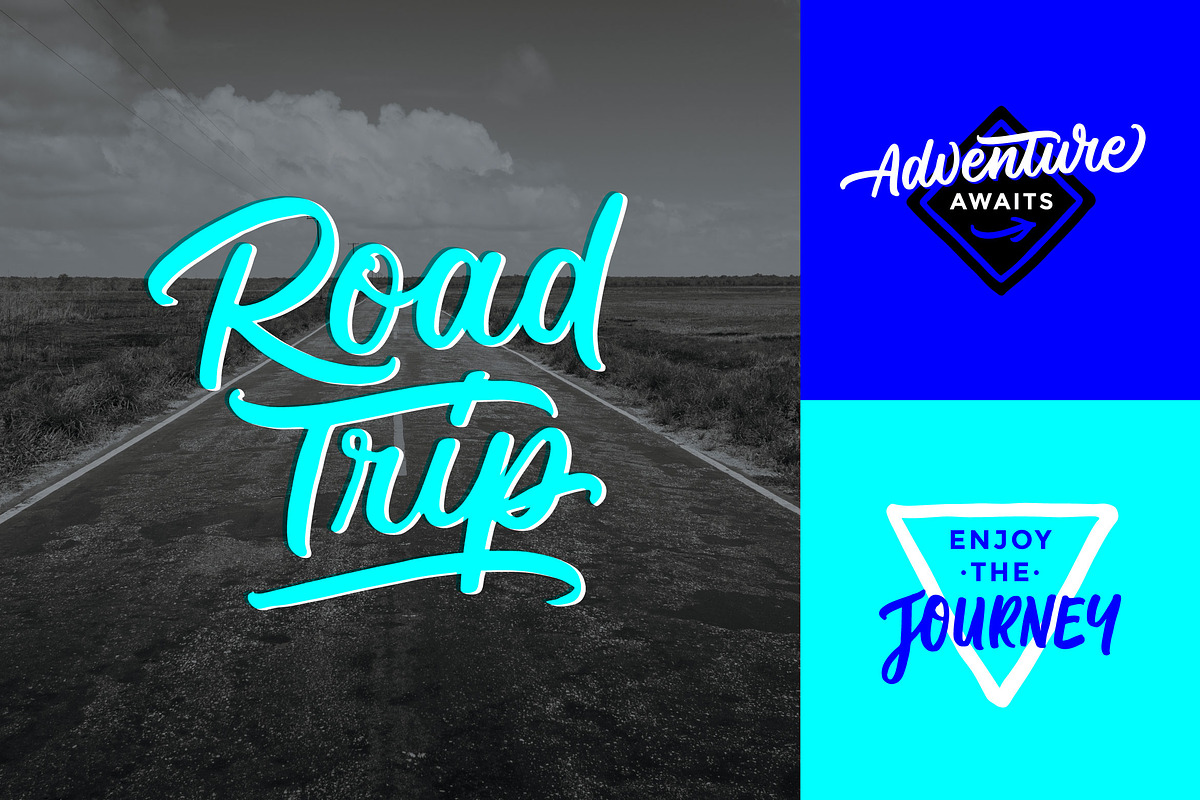 Road Trip Lettering Overlays in Objects - product preview 8