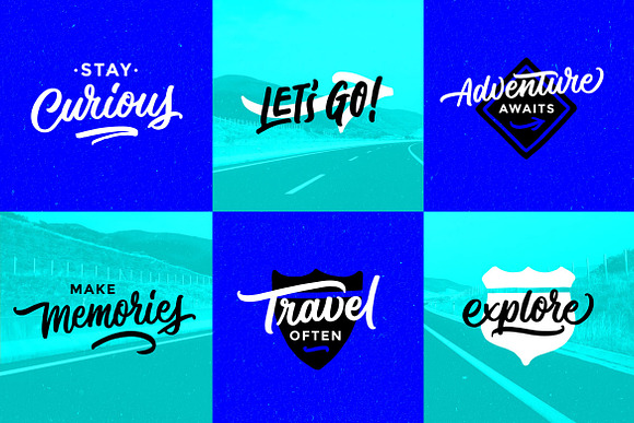Road Trip Lettering Overlays in Objects - product preview 1