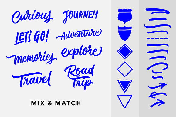 Road Trip Lettering Overlays in Objects - product preview 2