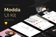 Modda -Mobile UI Kit for Sketch