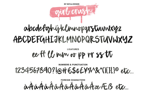 Girl Crush bold brush font in Script Fonts - product preview 5