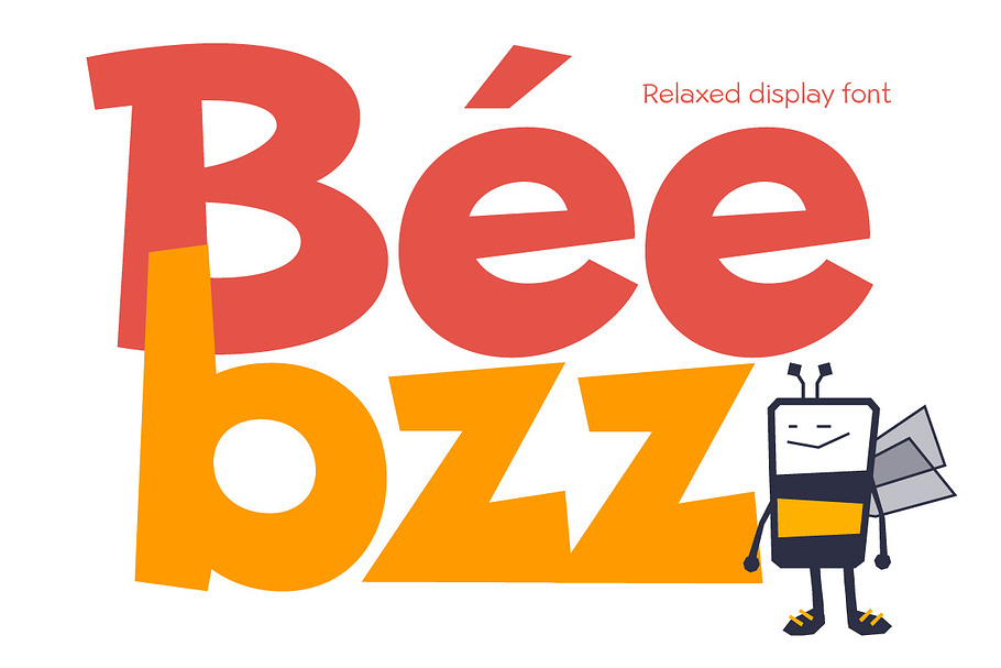 Beebzz. Child kid fun font. Display. in Fun Fonts - product preview 8