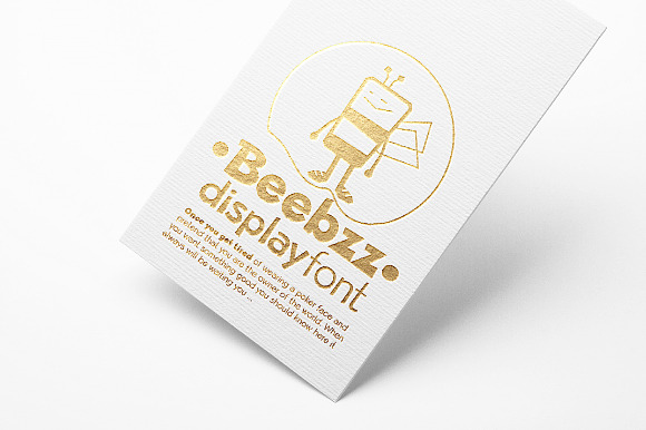 Beebzz. Child kid fun font. Display. in Fun Fonts - product preview 5