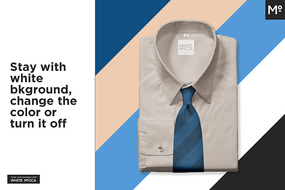 The Men Folded Dress Shirt Mock-up in Product Mockups - product preview 9