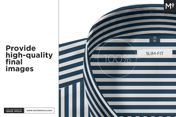 The Men Folded Dress Shirt Mock-up in Product Mockups - product preview 11