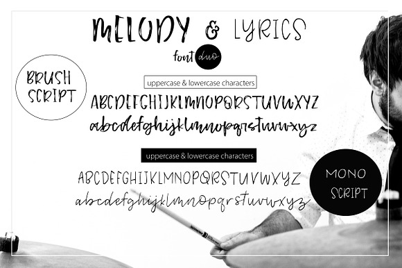 Melody & Lyrics - Font Duo in Script Fonts - product preview 7