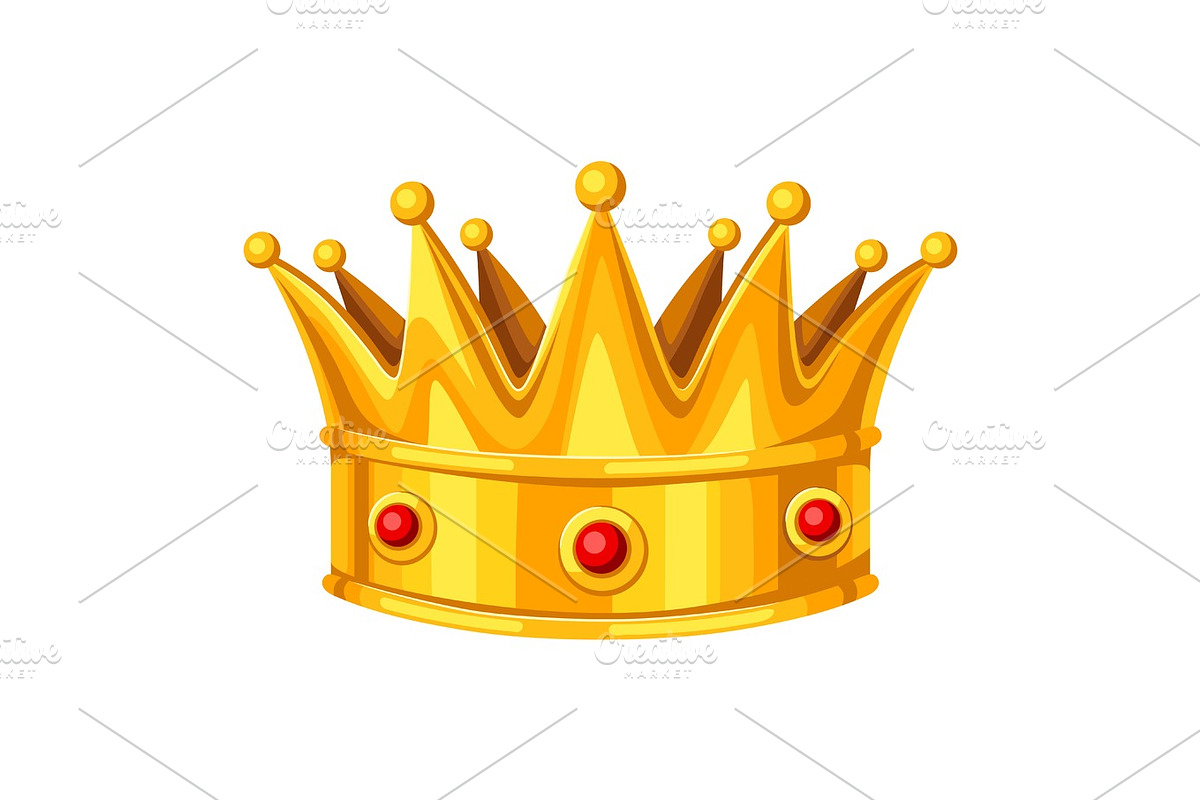 Realistic gold crown. in Objects - product preview 8