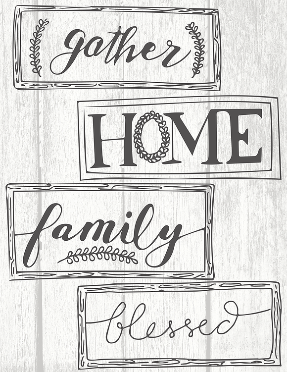 Rustic Home Decor - 50+ Handrawn Vec in Illustrations - product preview 6