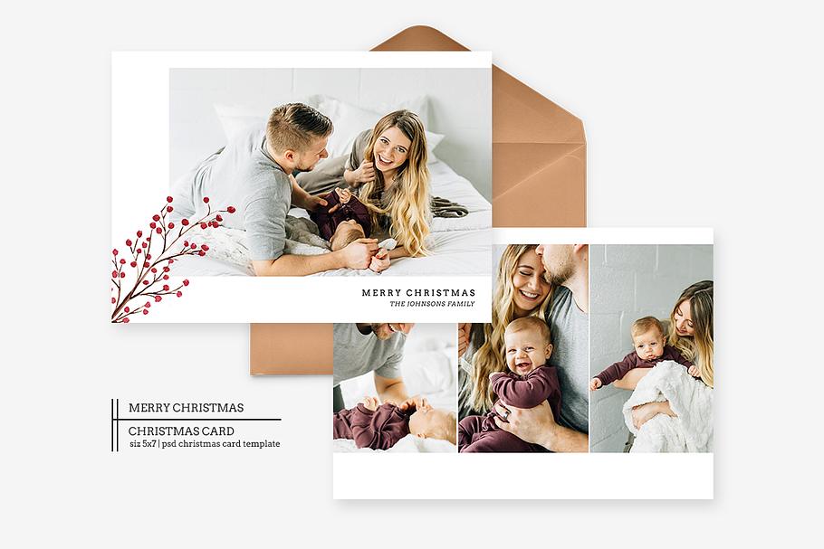 Merry Christmas Family Card in Card Templates - product preview 8
