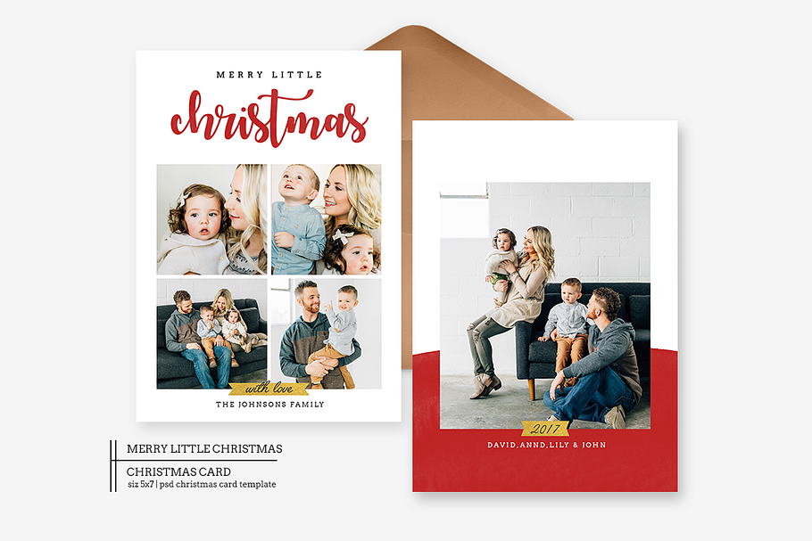 Merry Little Christmas in Card Templates - product preview 8