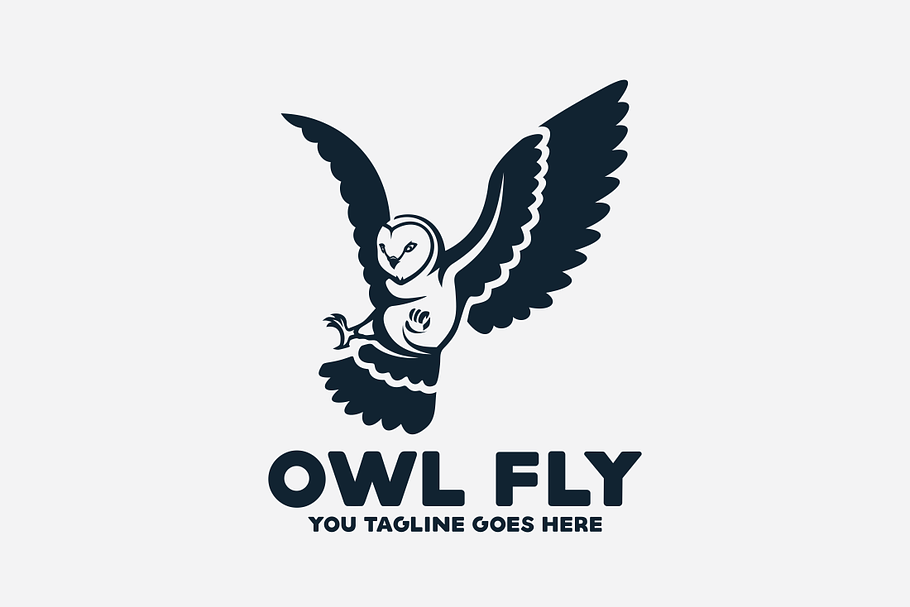 Owl Fly in Logo Templates - product preview 8