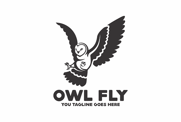 Owl Fly in Logo Templates - product preview 2