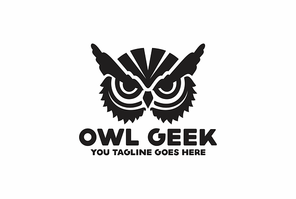 Owl Geek in Logo Templates - product preview 1