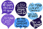 Inspirational quotes. Feel happy