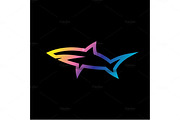 Linear Logo Shark fish Modern