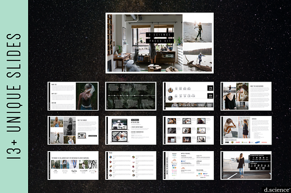 Creative Pitch Deck, Press Media Kit in Keynote Templates - product preview 1