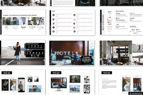 Creative Pitch Deck, Press Media Kit in Keynote Templates - product preview 3