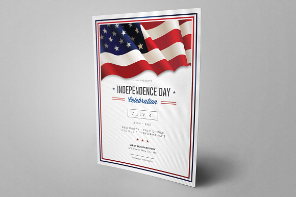 Independence Day Celebration Flyer in Flyer Templates - product preview 4