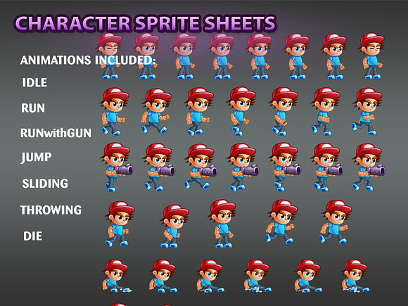 2D Game Character Sprites in Illustrations - product preview 1