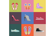 Fashionable Shoes Collection Advertising Poster
