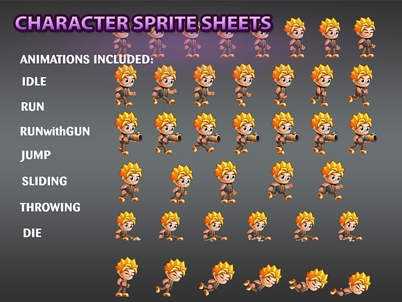 2D Game Character Sprites in Illustrations - product preview 1