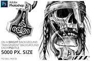 Viking skull celtic pack T-shirt 