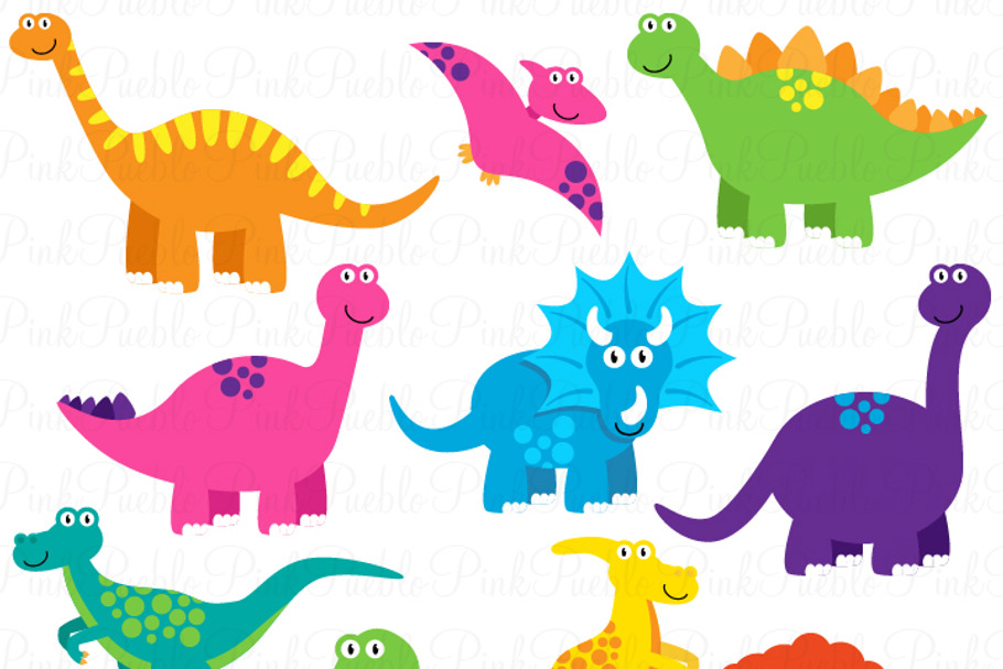 Dinosaur Clipart and Vectors in Illustrations - product preview 8
