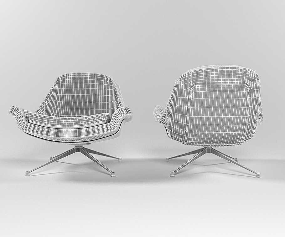 Mikasa lounge armchair in Furniture - product preview 4