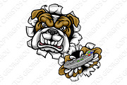 Bulldog Esports Gamer Mascot