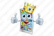 Cell phone cartoon king