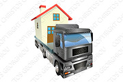 Moving house truck concept