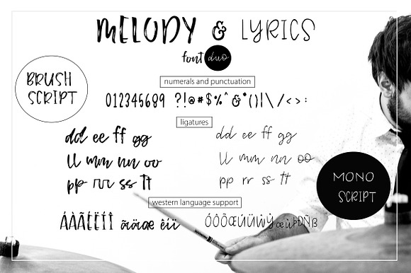 Melody & Lyrics - Font Duo in Script Fonts - product preview 14