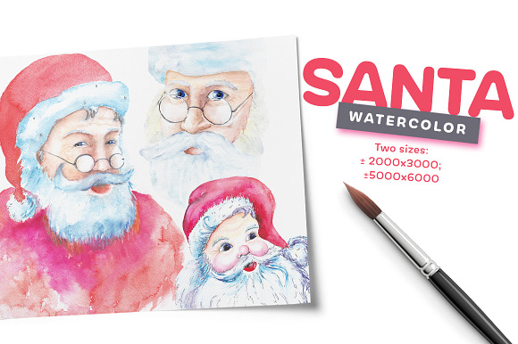 Watercolor Christmas Bundle - $13 in Illustrations - product preview 10