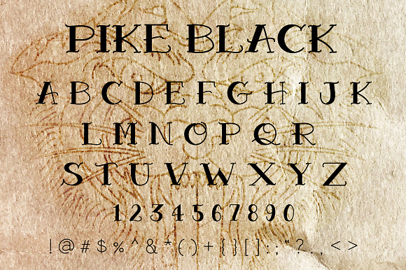 Pike Traditional Tattoo Font in Serif Fonts - product preview 5