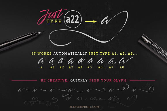 The Creative Font-Kit in Script Fonts - product preview 4