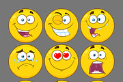 Yellow Emoji Face. Collection 1
