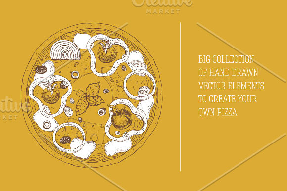 Pizza Vector Creator in Illustrations - product preview 1