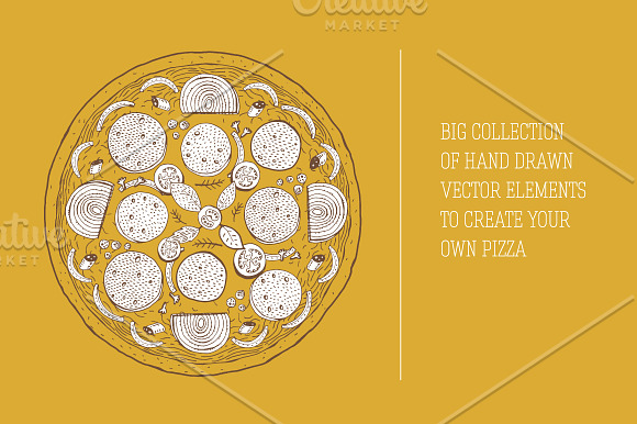 Pizza Vector Creator in Illustrations - product preview 4