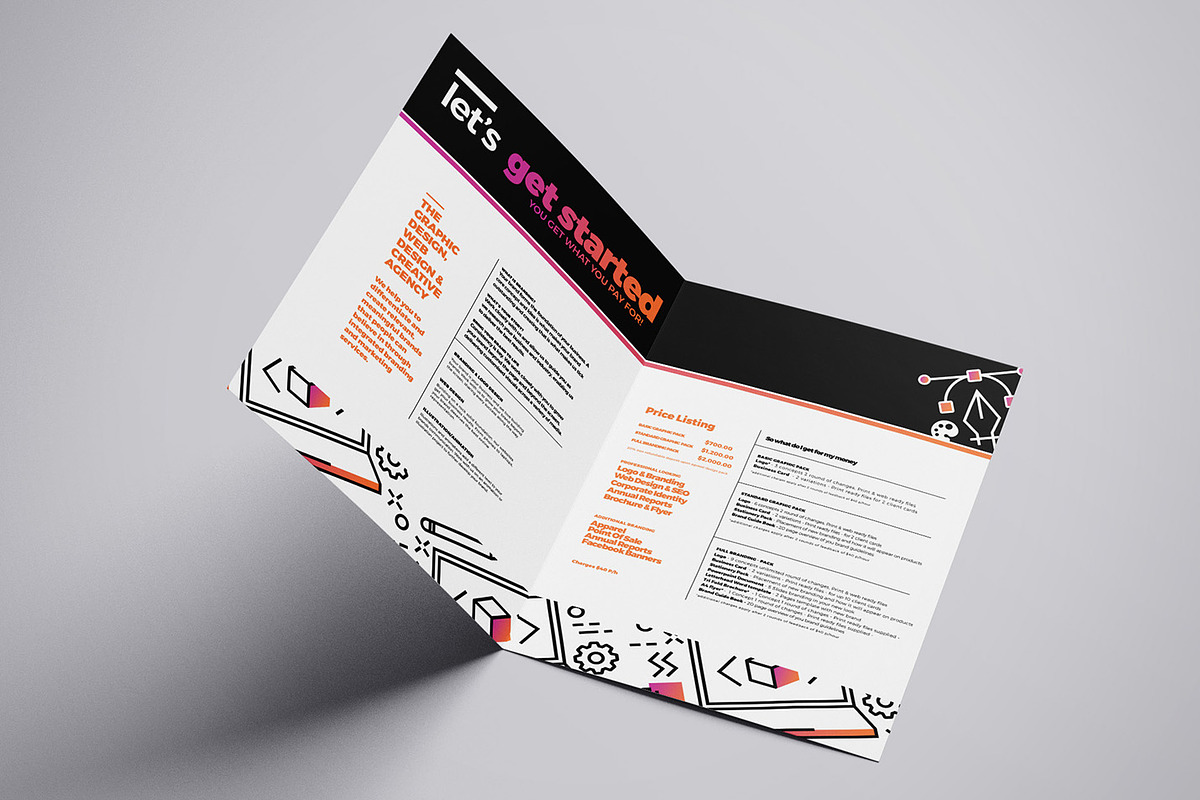  Graphic  Designer  Brochure Template  Creative Brochure 