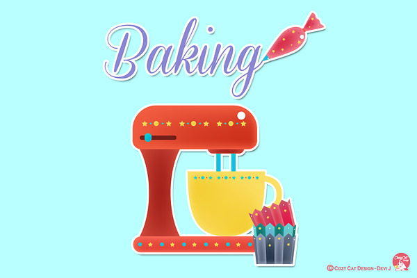 Digital Clipart Baking