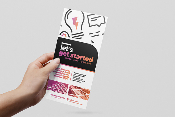 Graphic Designer DL Card Template in Card Templates - product preview 1