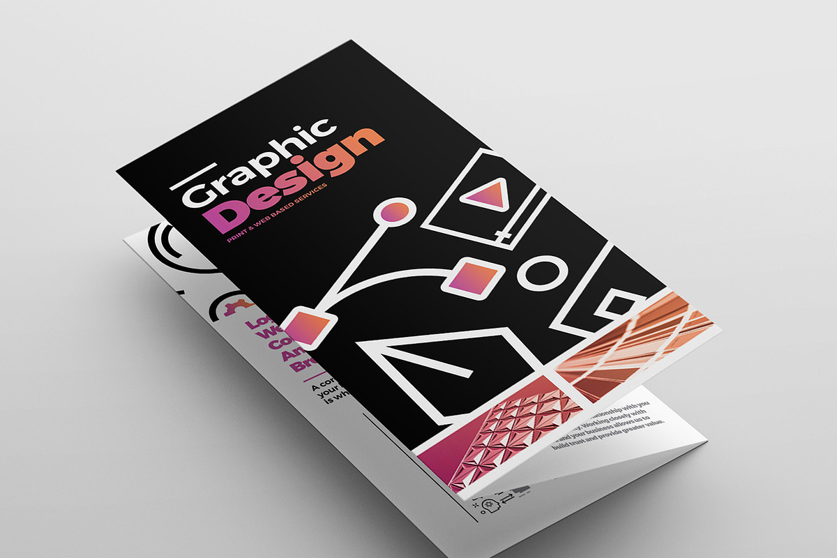  Graphic  Designer  Trifold Brochure Creative Brochure 